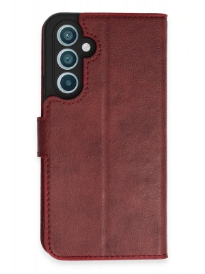 Newface Samsung Galaxy A54 5G Kılıf Trend S Plus Kapaklı Kılıf - Kırmızı