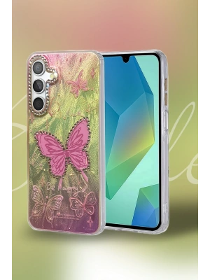 Newface Samsung Galaxy A55 5G Kılıf Blade Aynalı Desenli Kapak - Desen 4