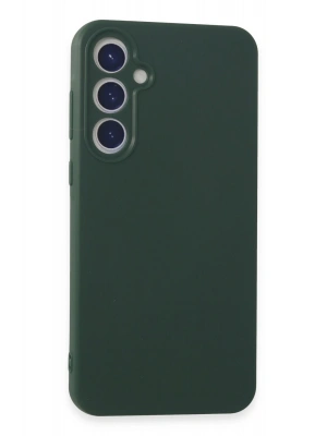 Newface Samsung Galaxy A55 5G Kılıf First Silikon - Koyu Yeşil