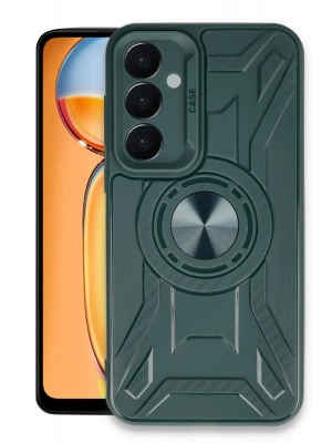 Newface Samsung Galaxy A55 5G Kılıf Lincoln Silikon - Koyu Yeşil