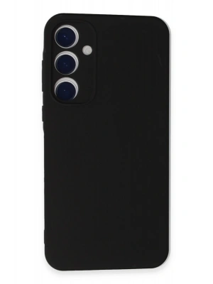 Newface Samsung Galaxy A55 5G Kılıf Nano içi Kadife Silikon - Siyah