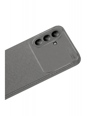 Newface Samsung Galaxy A56 Kılıf Auto Focus Karbon Kapak - Gri