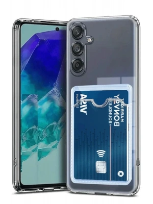 Newface Samsung Galaxy A56 Kılıf Kart Şeffaf Silikon - Şeffaf