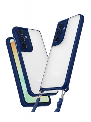 Newface Samsung Galaxy A56 Kılıf Penta Silikon Kılıf - Lacivert