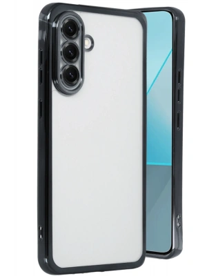 Newface Samsung Galaxy A56 Kılıf Razer Lensli Silikon - Siyah