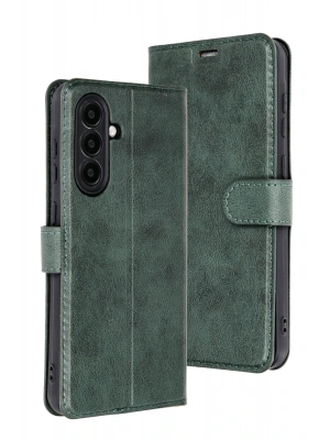 Newface Samsung Galaxy A56 Kılıf Trend S Plus Kapaklı Kılıf - Yeşil