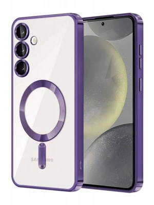 Newface Samsung Galaxy A56 Kross Magneticsafe Kapak - Mor