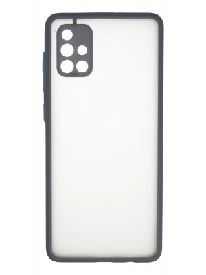 Newface Samsung Galaxy A71 Kılıf Montreal Silikon Kapak - Gri