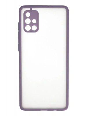 Newface Samsung Galaxy A71 Kılıf Montreal Silikon Kapak - Mor