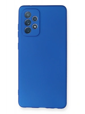Newface Samsung Galaxy A72 Kılıf First Silikon - Mavi