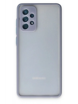 Newface Samsung Galaxy A72 Kılıf Montreal Silikon Kapak - Gri