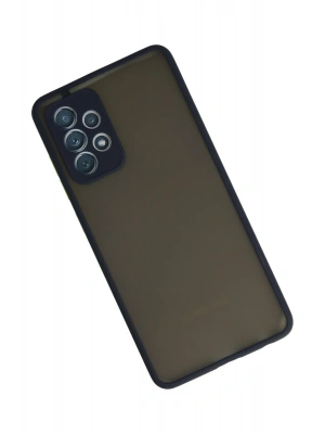 Newface Samsung Galaxy A72 Kılıf Montreal Silikon Kapak - Lacivert