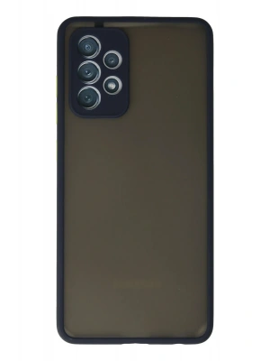 Newface Samsung Galaxy A72 Kılıf Montreal Silikon Kapak - Lacivert