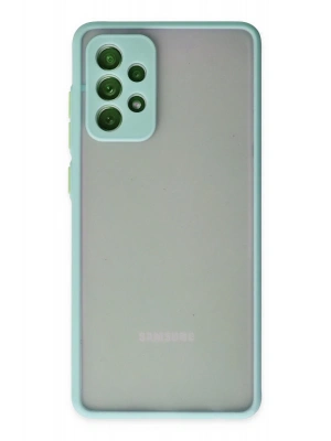 Newface Samsung Galaxy A72 Kılıf Montreal Silikon Kapak - Turkuaz