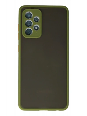 Newface Samsung Galaxy A72 Kılıf Montreal Silikon Kapak - Yeşil