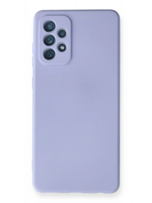 Newface Samsung Galaxy A72 Kılıf Nano içi Kadife Silikon - Lila