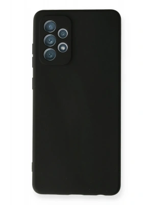 Newface Samsung Galaxy A72 Kılıf Nano içi Kadife Silikon - Siyah