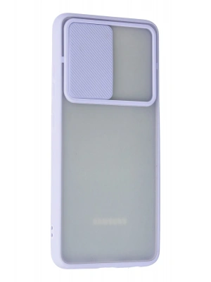 Newface Samsung Galaxy A72 Kılıf Palm Buzlu Kamera Sürgülü Silikon - Lila