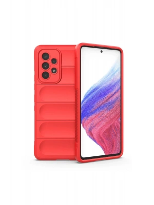 Newface Samsung Galaxy A73 5G Kılıf Optimum Silikon - Kırmızı