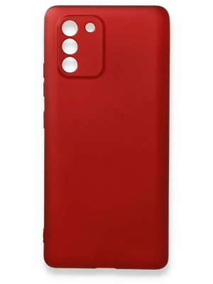 Newface Samsung Galaxy A91 / S10 Lite Kılıf First Silikon - Bordo