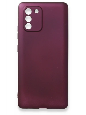 Newface Samsung Galaxy A91 / S10 Lite Kılıf First Silikon - Mürdüm