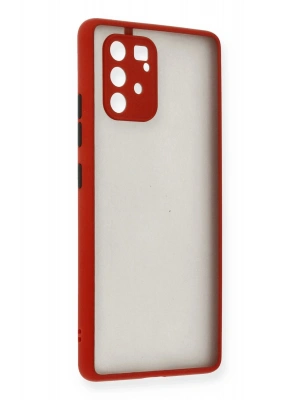 Newface Samsung Galaxy A91 / S10 Lite Kılıf Montreal Silikon Kapak - Kırmızı