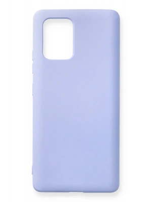 Newface Samsung Galaxy A91 / S10 Lite Kılıf Nano içi Kadife Silikon - Lila