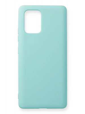 Newface Samsung Galaxy A91 / S10 Lite Kılıf Nano içi Kadife Silikon - Turkuaz