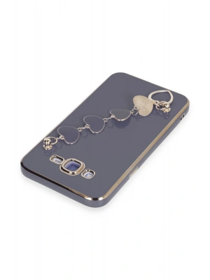 Newface Samsung Galaxy J7 Kılıf Esila Silikon - Gri