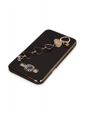 Newface Samsung Galaxy J7 Kılıf Esila Silikon - Siyah