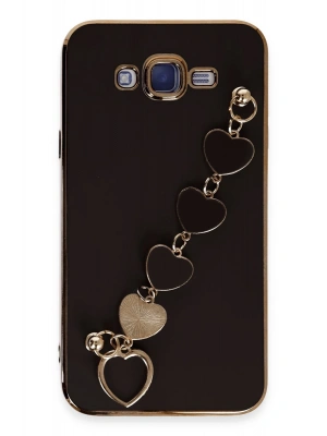 Newface Samsung Galaxy J7 Kılıf Esila Silikon - Siyah