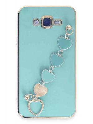 Newface Samsung Galaxy J7 Kılıf Esila Silikon - Su Yeşili