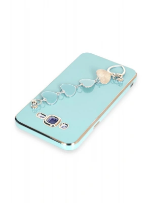 Newface Samsung Galaxy J7 Kılıf Esila Silikon - Su Yeşili