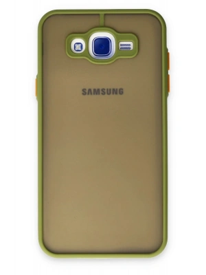 Newface Samsung Galaxy J7 Kılıf Montreal Silikon Kapak - Açık Yeşil