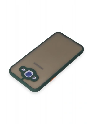 Newface Samsung Galaxy J7 Kılıf Montreal Silikon Kapak - Yeşil