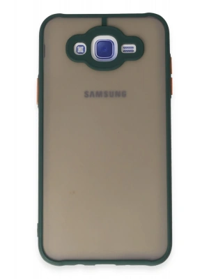 Newface Samsung Galaxy J7 Kılıf Montreal Silikon Kapak - Yeşil