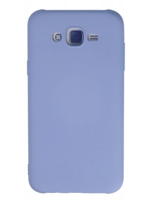 Newface Samsung Galaxy J7 Kılıf Nano içi Kadife Silikon - Lila