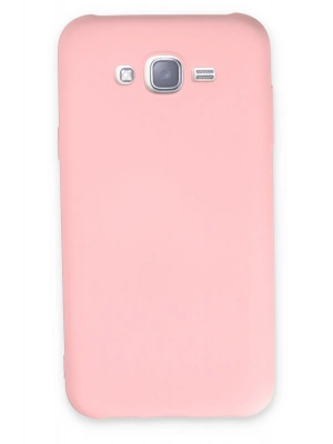 Newface Samsung Galaxy J7 Kılıf Nano içi Kadife Silikon - Pudra