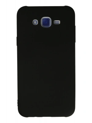 Newface Samsung Galaxy J7 Kılıf Nano içi Kadife Silikon - Siyah