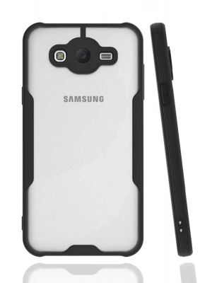 Newface Samsung Galaxy J7 Kılıf Platin Silikon - Siyah