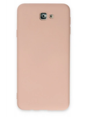 Newface Samsung Galaxy J7 Prime Kılıf Nano içi Kadife Silikon - Pudra