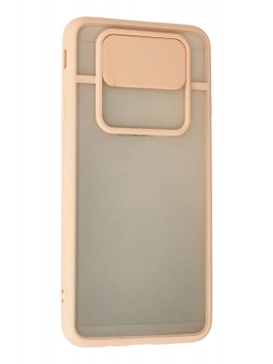 Newface Samsung Galaxy J7 Prime Kılıf Palm Buzlu Kamera Sürgülü Silikon - Pembe