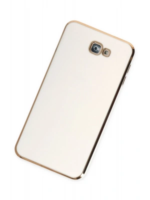 Newface Samsung Galaxy J7 Prime Kılıf Volet Silikon - Beyaz