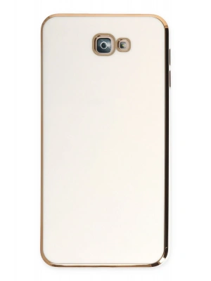 Newface Samsung Galaxy J7 Prime Kılıf Volet Silikon - Beyaz