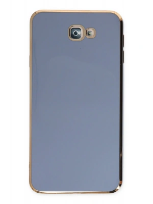 Newface Samsung Galaxy J7 Prime Kılıf Volet Silikon - Mavi