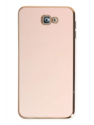 Newface Samsung Galaxy J7 Prime Kılıf Volet Silikon - Pembe