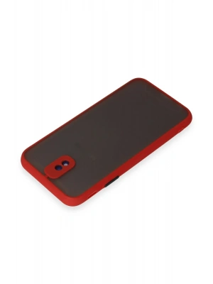 Newface Samsung Galaxy J7 Pro / J730 Kılıf Montreal Silikon Kapak - Kırmızı