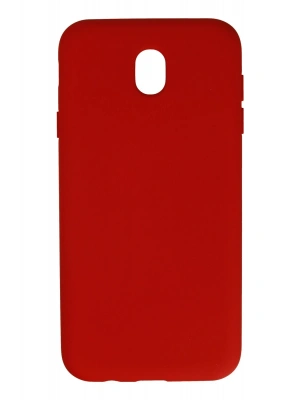 Newface Samsung Galaxy J7 Pro / J730 Kılıf Nano içi Kadife Silikon - Kırmızı