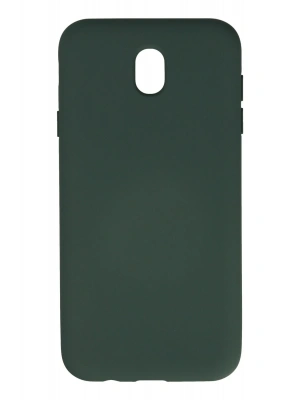 Newface Samsung Galaxy J7 Pro / J730 Kılıf Nano içi Kadife Silikon - Koyu Yeşil