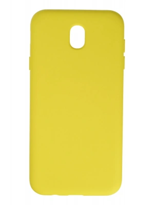 Newface Samsung Galaxy J7 Pro / J730 Kılıf Nano içi Kadife Silikon - Sarı